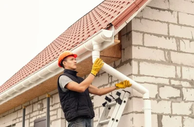 Pose et remplacement de gouttières à Wingles